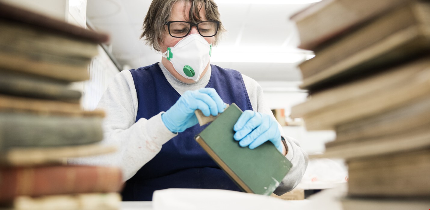 Harwell Restoration saves 6,500 smoke-affected books 