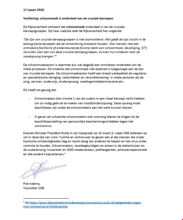 Polygon medewerkers behoren tot cruciale beroepengroep