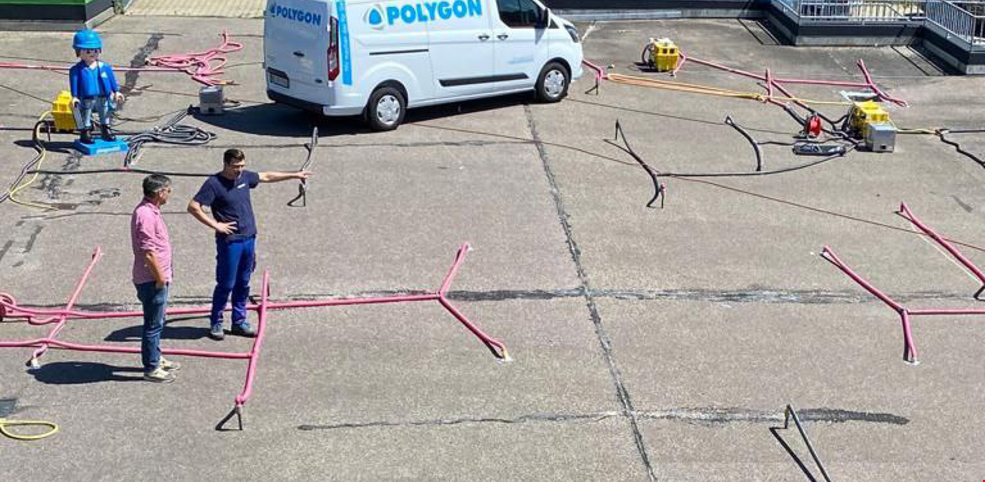 Rastermessung auf 1000m²-Parkdeck