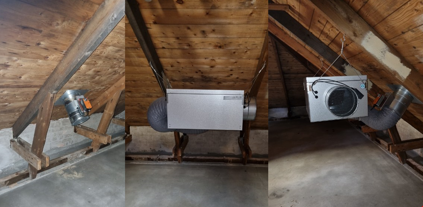 Sunda kallvindar med ventilationsaggregat