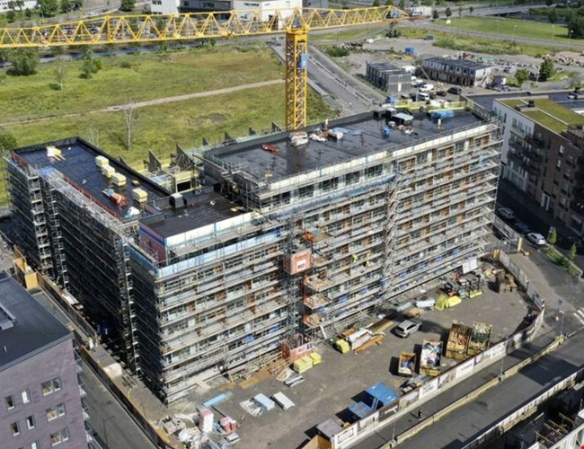 Polygon - Fuktsäkert modulbygge i Täby Park