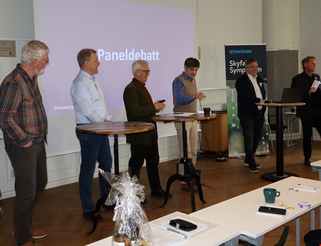 Polygons Skyfallssymposium 2024 - paneldebatt. 